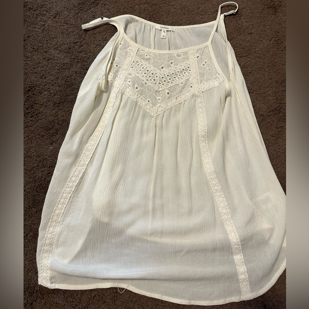 White high neck tank